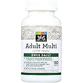 365 Everyday Value, Adult Multi with Iron, 180 ct