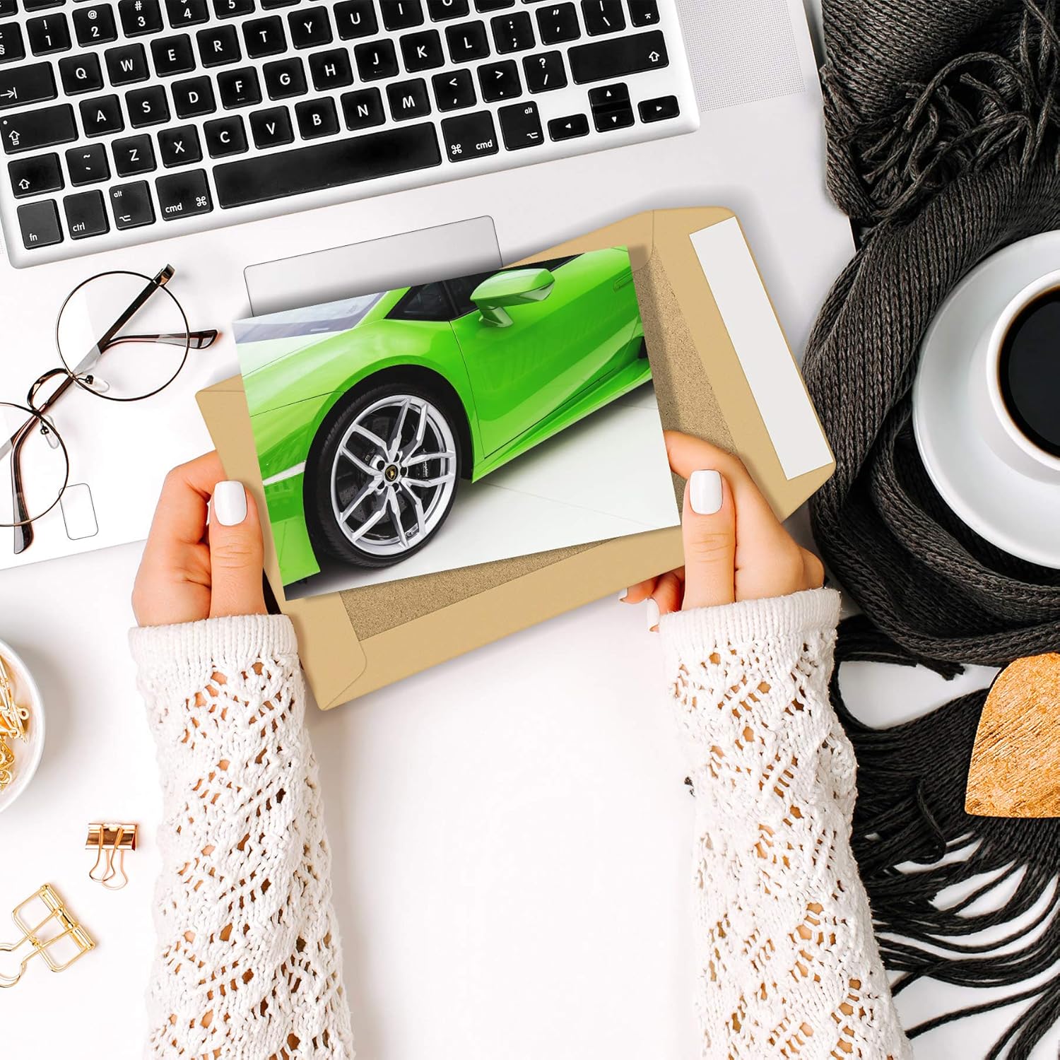 A5 Blank Greetings Card Birthday Gift Car Test Mens Lime Green Supercar Art Craft Supplies Party Supplies Gaixample Org