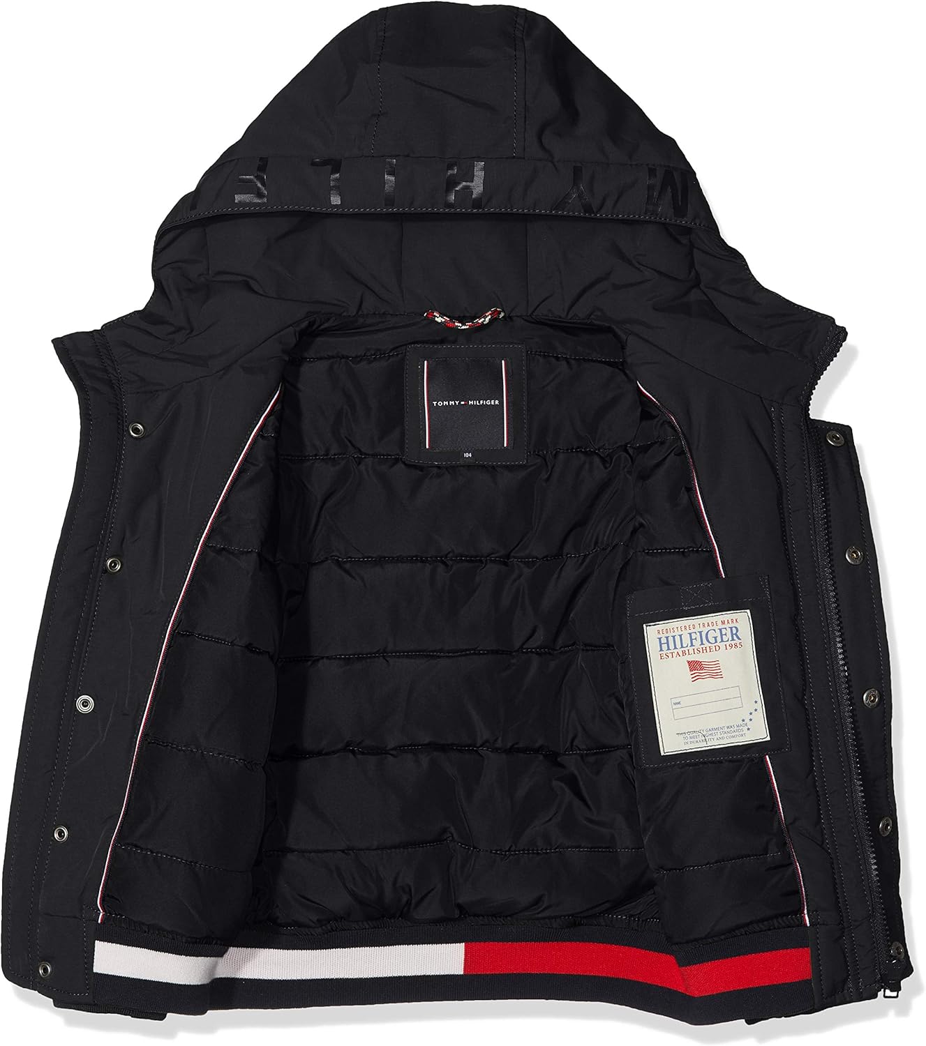 tommy hilfiger arctic hooded bomber jacket