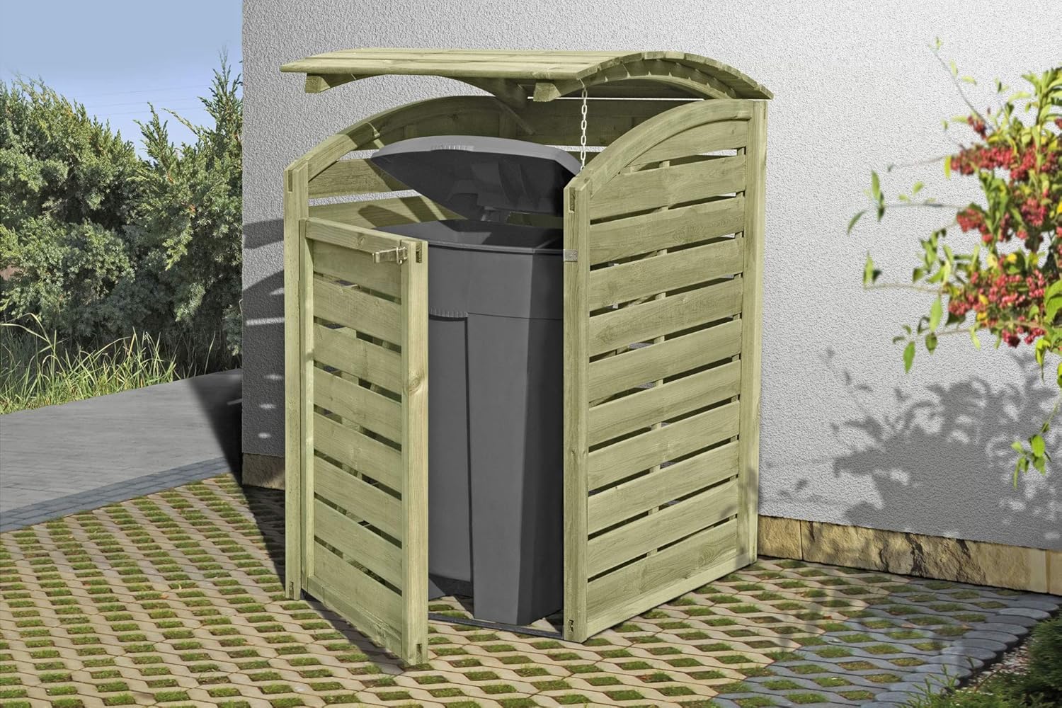 Wheelie Bin Screening Double Box/DUSTBIN/RUBBISH BIN STORE KDI Amazon