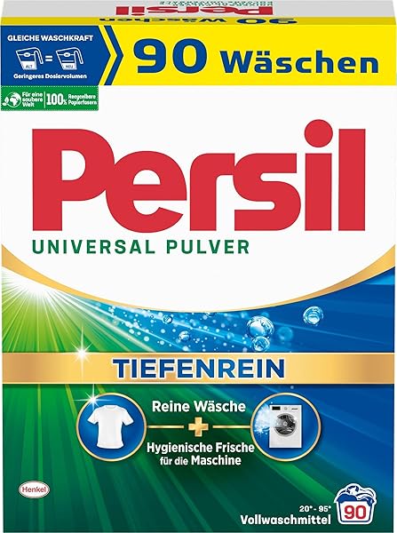 PERSIL UNIVERSAL DETERGENT POWDER (90 LOADS | 11.9 LBS | 5.4 KG) – ALL-IN-ONE SOLUTION FOR DEEP CLEAN LAUNDRY AND FRESHNESS FOR THE MACHINE