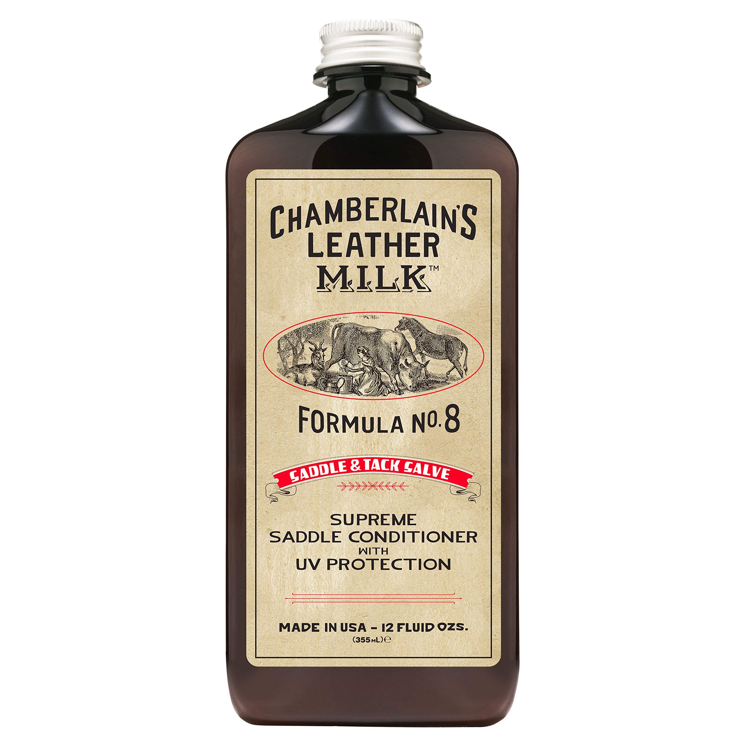 Chamberlain's Leather Milk Formula No. 8 - All-Natural Non-Toxic Saddle & Tack Slave Made in the USA - 2