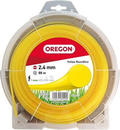 Oregon Yellow Round 2.4mm Strimmer Line 88m Professional Heavy Duty Nylon