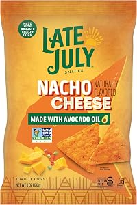 Late July Nacho Cheese Tortilla Chips, 6 Oz Bag