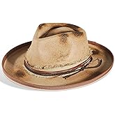 Vintage Mens Fedora Firm Wool Women Felt Panama Hat Classic Rancher Hats Wide Brim