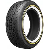 Vogue Custom Built Radial VIII Performance 245/45R20 103V XL Passenger Tire | Truck/SUV Performance All Season Traction 103V Rated Extra Load Radial Construction White/Gold Tire
