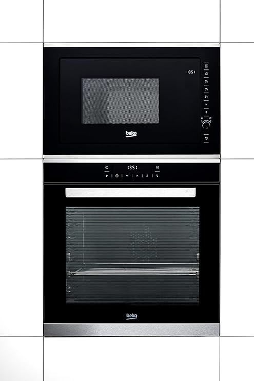 Beko MGB 25332 BG Microondas Integrable con Grill, 900 W, 25 litros, Acero inoxidable