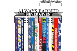 Miayork Medal Hanger Display, Newly Medal Holder Display Hanger Rack Frame - Sturdy Race Medal Display Wall Mount Medals Easy to Install