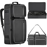 DJ Controller Case Soft Padded, DJ Controller Backpack Bag W/ Multi-pocket | Compatible with DDJ FLX4 / 400 / REV1 / Numark Mixtrack Platinum FX/Pro FX/Pro3 / Hercules Inpulse 500, Sturdy &amp; Durable