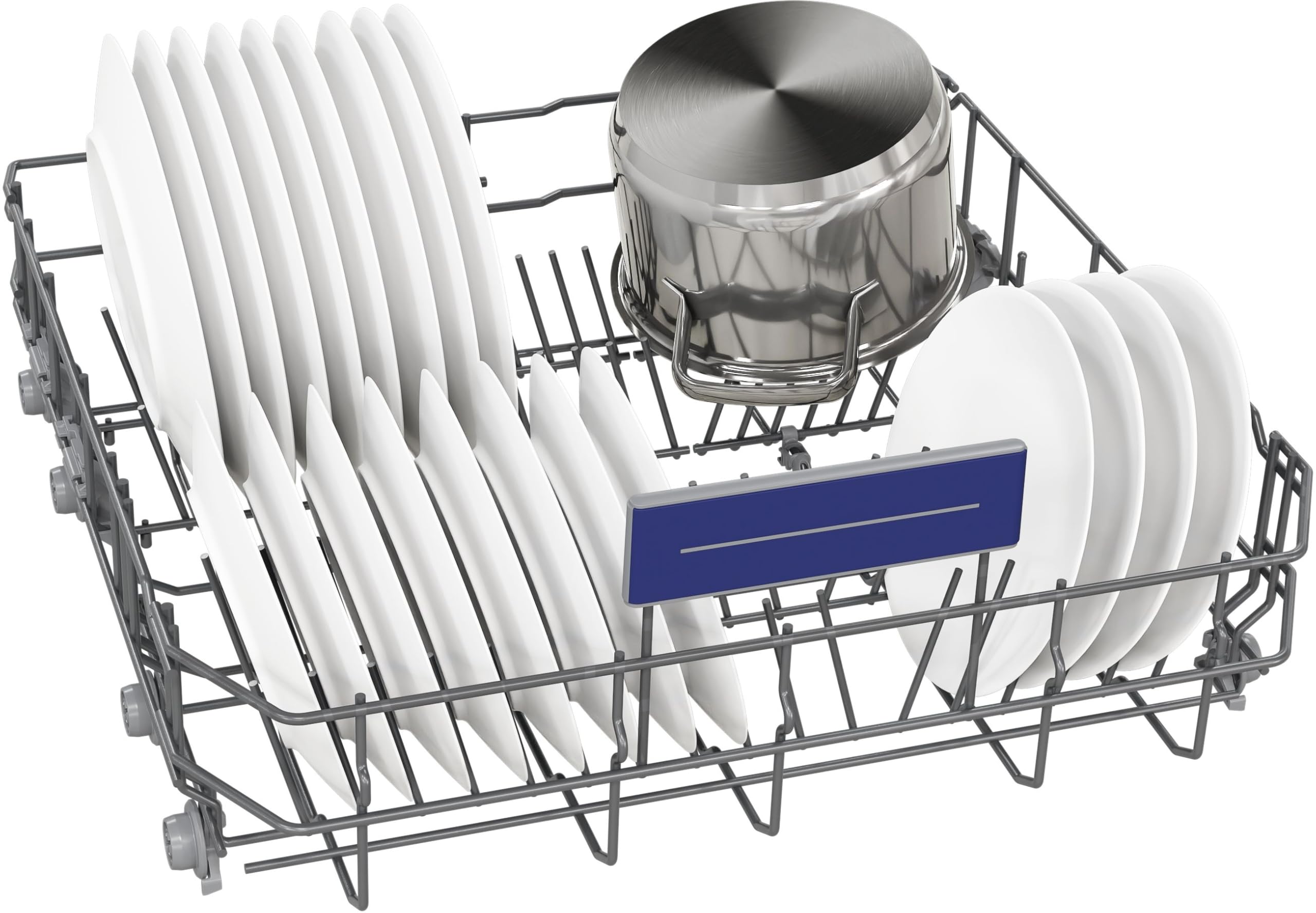 Siemens SN23EC03ME iQ300 Freistehender Geschirrspüler, 60 cm breit, varioFlex-Korb und varioSchublade, varioSpeed Plus, Favoritentaste, autoOpen dry, aquaStop, iQdrive, Home Connect 5