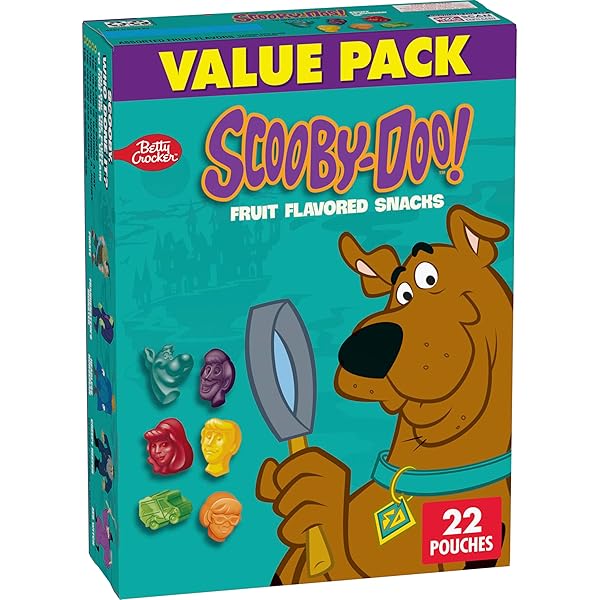 SCOOBY-DOO FRUIT FLAVORED SNACKS, GLUTEN FREE, KIDS SNACKS, VALUE PACK, 22 CT, 17.6 OZ