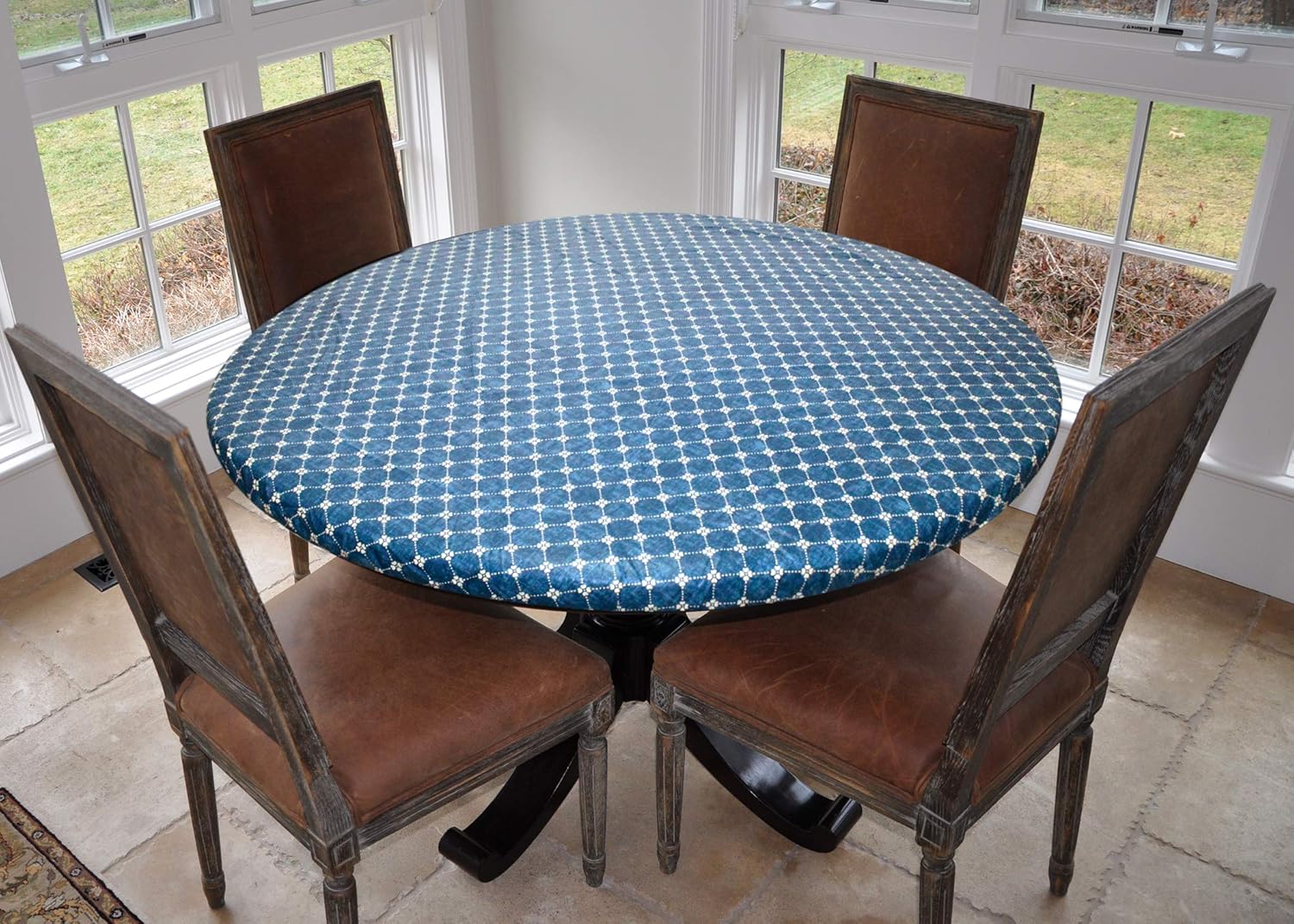 Best 52 inch green round christmas table cloth Your House