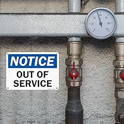 SmartSign "Notice - Out Of Service" Sign | 10" x