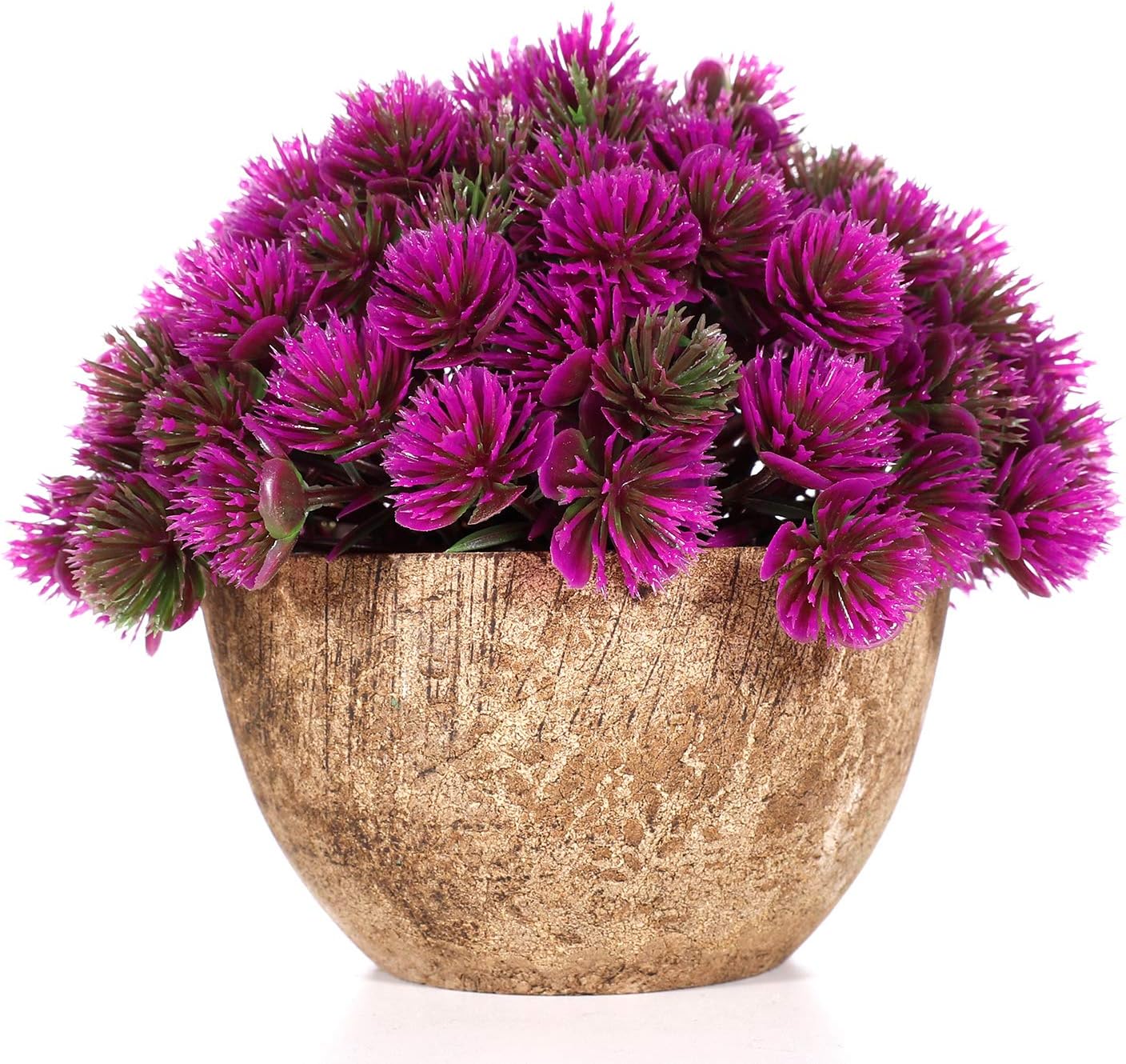 WOODWORD Artificial Plants for Room Decor - Potted Fake Plants for Home Decor - Face Plants in Pots for Bathroom Decor Office Decor