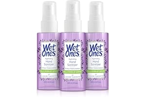 Wet Ones Hydrating Hand Sanitizer Spray Mist | Lavender-Scented Spray Hand Sanitizer Travel Size, 1.95oz (3 Pack)