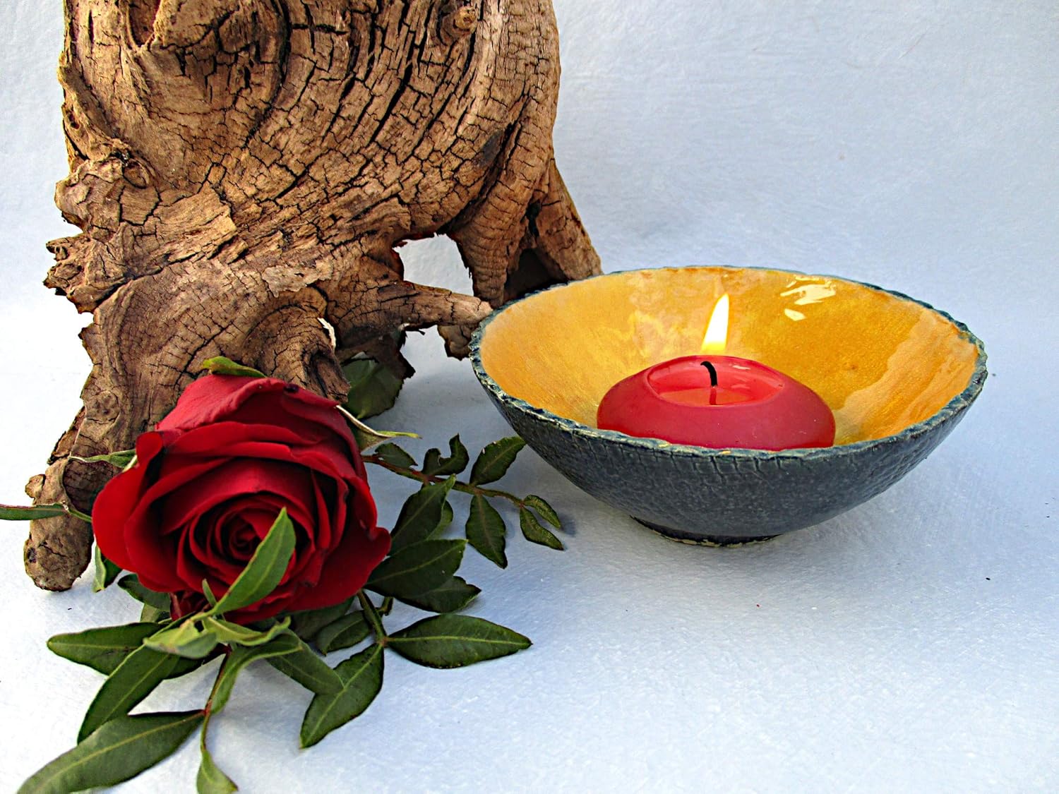 EpoxidharzSchwimmschale Leuchtschale für innen reine Handarbeit Kerzen