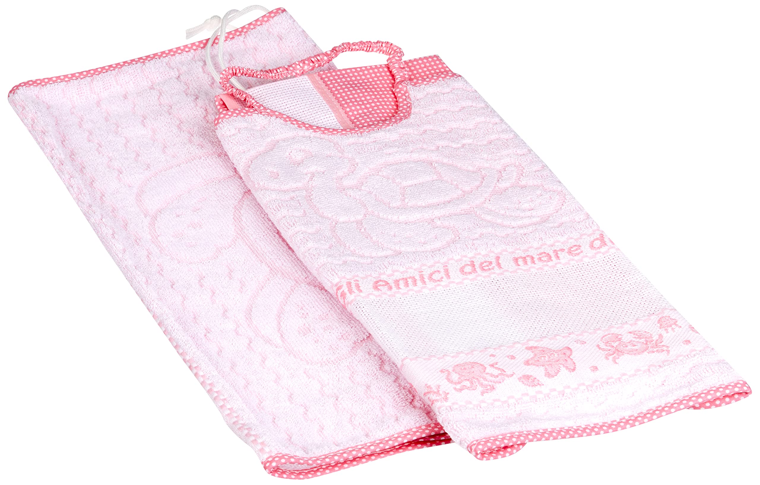 Bubabù COM109-ROS Asylum Set, Sea Friends, 3 Pieces, Pink