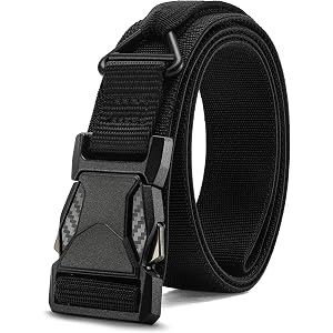 CHAOREN Riggers Belt Men – 1.5" Tactical Belt with V-Ring | Quick Release Buckle, Military, Range, Heavy Duty, Stretchable Ny