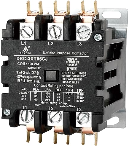 AO♡ Amazon.com: Miller 254598 Contactor, Def Prp 60A 3P 24Vac Coil w