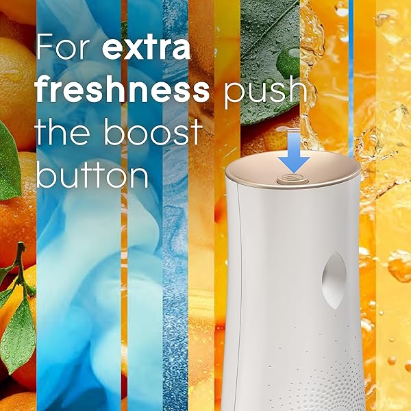 GLADE AUTOMATIC SPRAY REFILL, AIR FRESHENER FOR HOME AND BATHROOM, COASTAL SUNSHINE CITRUS, 6.2 OZ