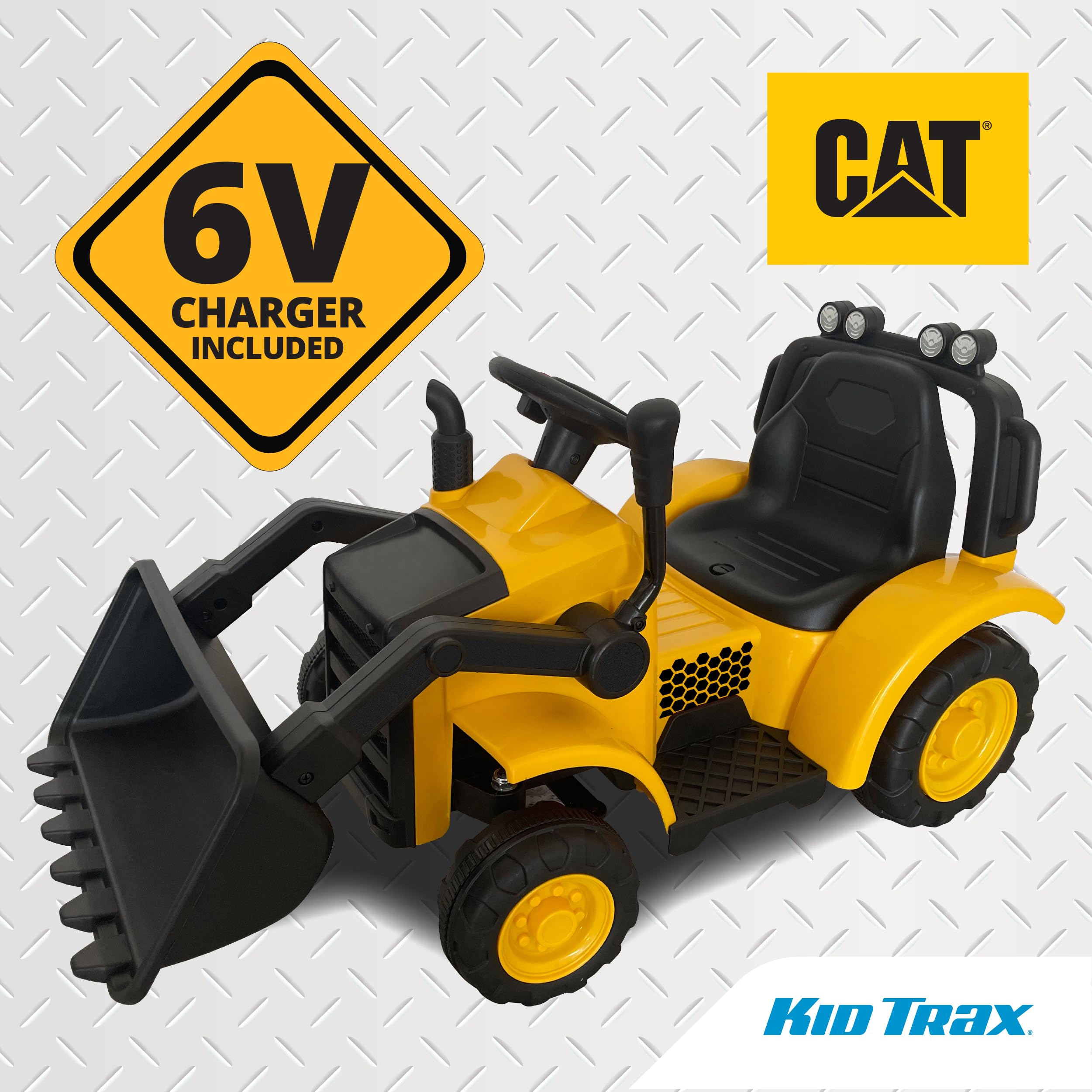 Kid Trax Ride-On Toy with Hard Hat