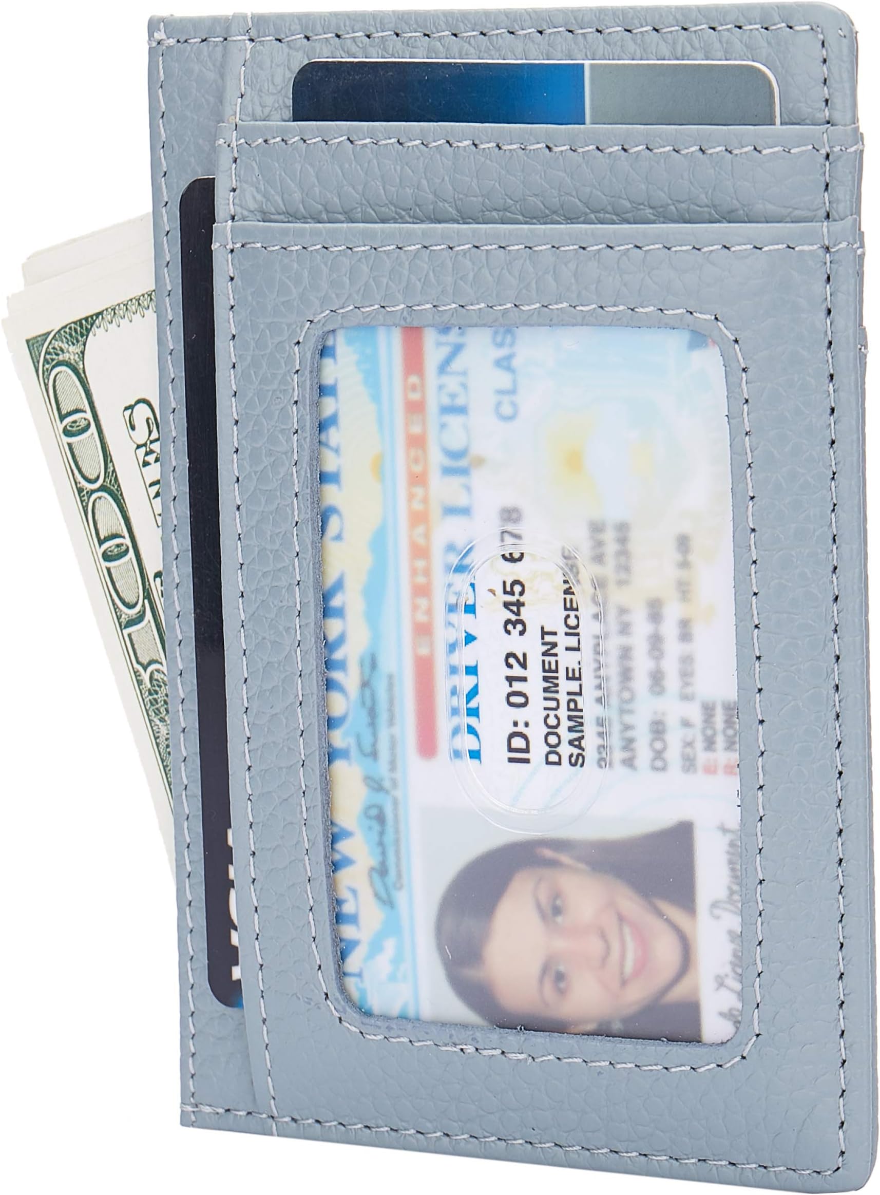 Small RFID Blocking Minimalist Credit Card Holder Pocket Wallets for Men Women