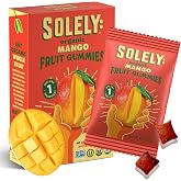 SOLELY - Organic Mango Whole Fruit Gummies (Pack of 1 Box, 5 Bags per Box) - Real Fresh Fruit - Healthy Snacks for Adults &amp; Kids - Non GMO, Vegan Snacks, Shelf Stable - 5 Bags (3.5 oz)