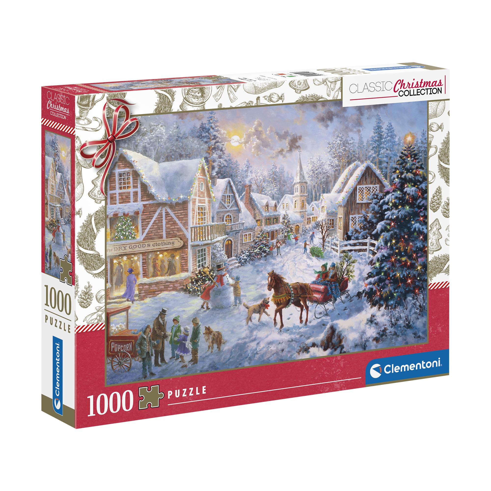 Clementoni Jigsaw Puzzle Collection - Getting Ready For Christmas 1000 Pieces - Puzzle For Adults 14-99 Years, Gift For Men/Women, Made In Italy, 81504