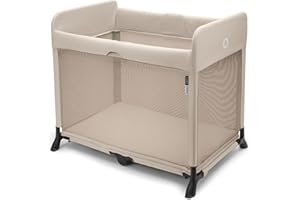Bugaboo Stardust Playard - Portable Indoor and Outdoor - Foldable On The Go Play Yard - 1 Second Unfold (Taupe)