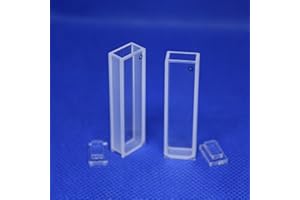 LAB4US UV Quartz 5mm Cuvette for Spectrophotometer (2pcs) Quartz Cuvette/Cell 5mm(Pathlength: 5mm; Volume: 1.7ml; Spectral Range: 190-2500 nm)