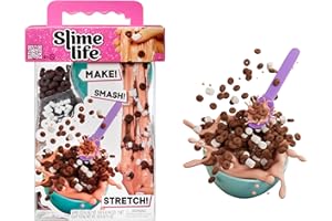 Slime Life Bowl of Choco Cereal DIY Slime Kit - Unboxing Ingredients to Make, Smash, and Stretch Your Food Slime, Ages 8+