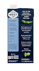 West Life Organic Soy Milk, Original Plain, 8g of