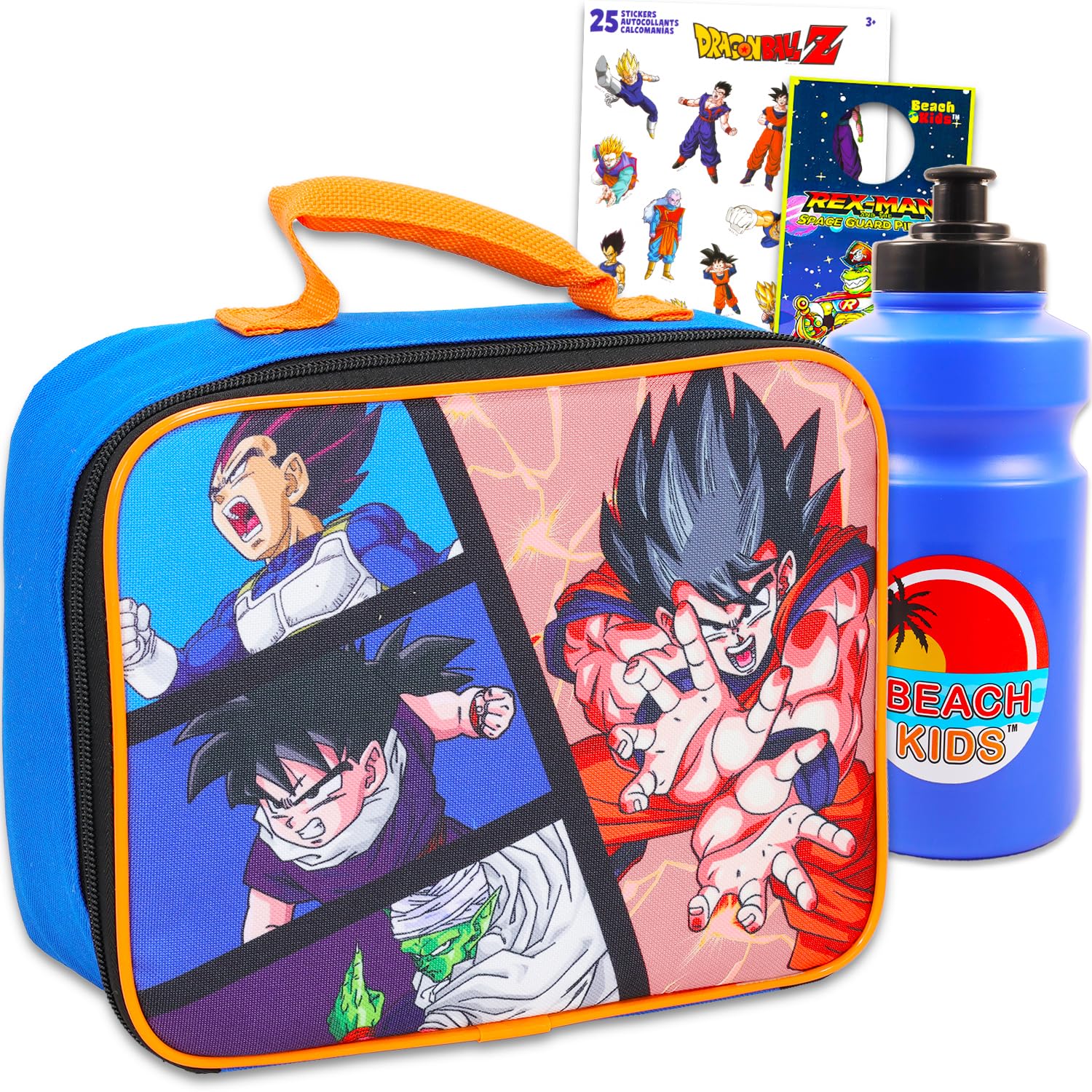 Photo 1 of Dragon Ball Z Lunch Box for Boys Set - Bundle with Insulated Lunch Bag, Water Bottle, Stickers, More | Dragon Ball Z Lunchbox for Kids
