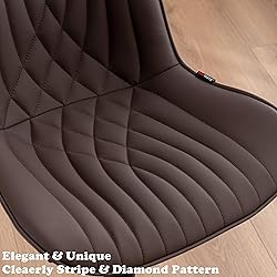 YOUTASTE Brown Bar Stools Set of 2 Adjustable