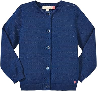 blue and pink cardigan