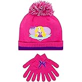 Disney Kids Winter Hat and Gloves Set Rapunzel Pink One Size