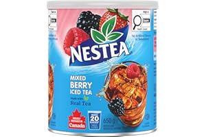 NESTEA Mixed Berry Iced Tea Mix, Made With Real Tea and Infused With Berry Flavour, No Artificial Flavours or Sweeteners, Pre