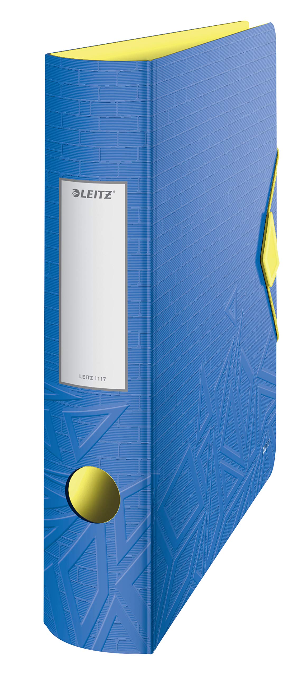 Leitz 180° Active Urban Chic A4 Lever Arch File, Blue, Curved Spine 65mm Width, Elastic Fastening, Light polyfoam, Urban Chic, 11170032