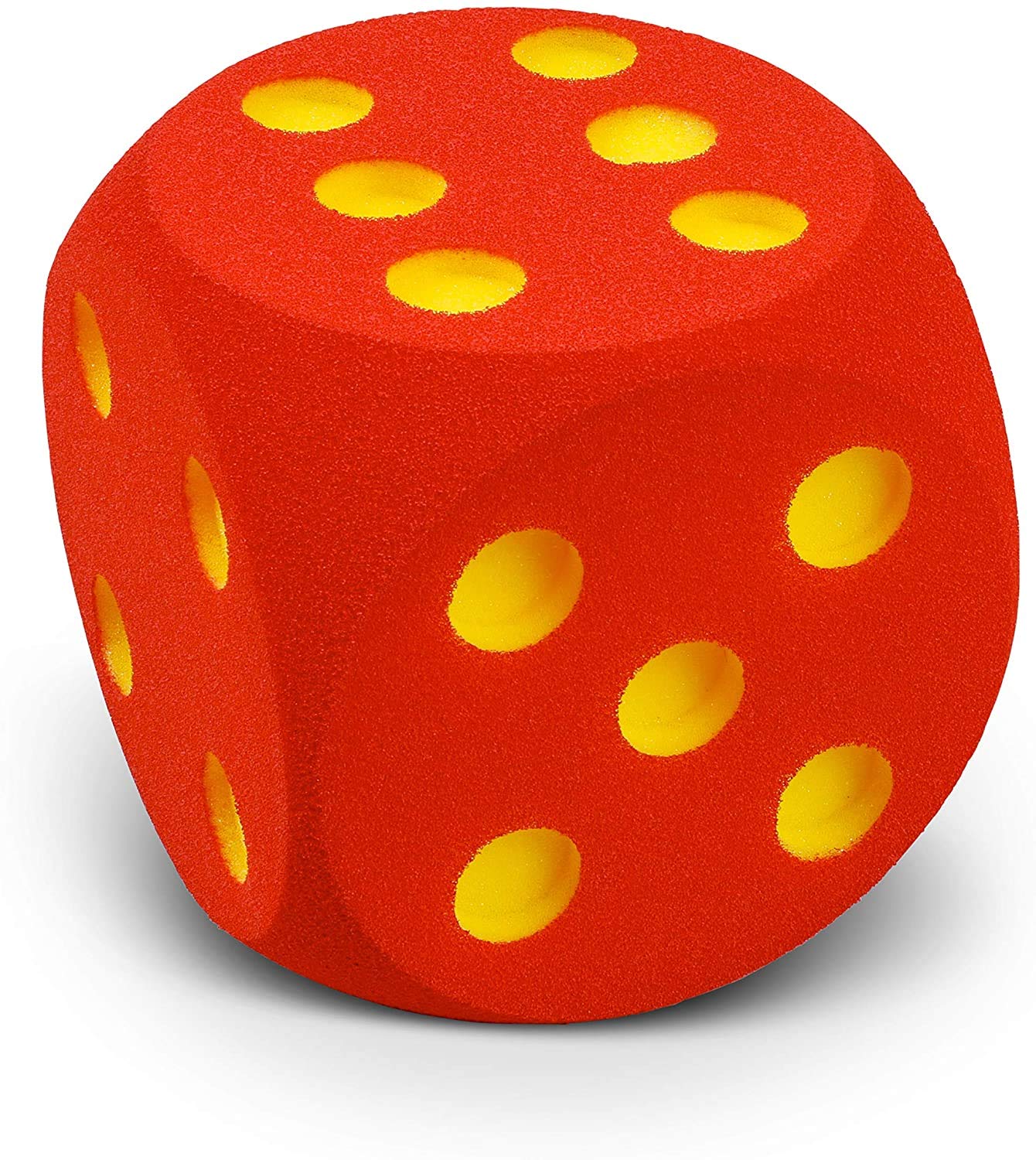 Volley 160 x 160 x 160 mm Foam Dice with Countersunk Dots (Red)