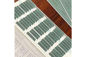 THINKOR Reposition Bible Tabs, Large Print Lanimated Stickers, Easy to Read and Apply Bible Tabs for Women and Man (Morandi Green)