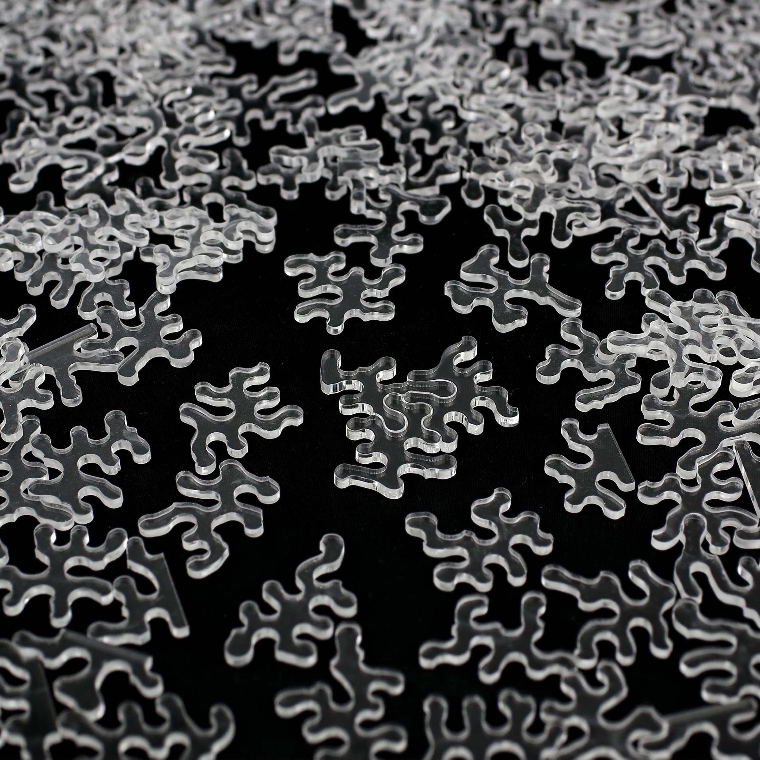Gemturt Impossible - Unique Jigsaw Puzzle - Transparent Acrylic 240 Pieces Non-Repeat Shape - Difficult Puzzle for Adults - Clear Hard Interest Puzzle by GEMTURT (Spring Grass 222 Pieces