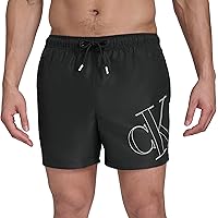 DKNY Men's Stretch Quick Dry Volley UPF 40 Protection Swim Trunk