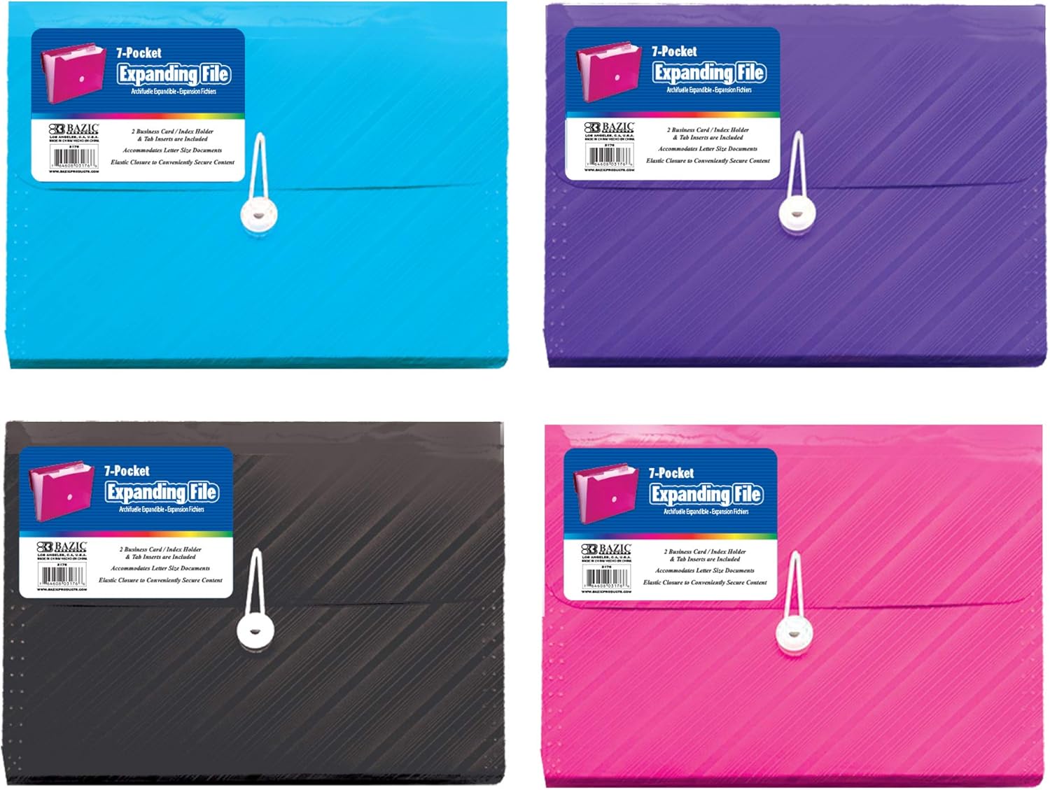 Esselte Box File, Holds Up To 350 A4 Sheets, Elastic Closure, Flexible Plastic, Translucent Black, VIVIDA Range