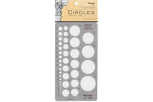 Pickett Circles Template, Circle Range Size 1/16 to 1-3/8 Inches (1200I)