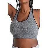 Truekind Racerback Sports Bras for Women, High Support Workout Tops for Women, Workout Bra Plus Size