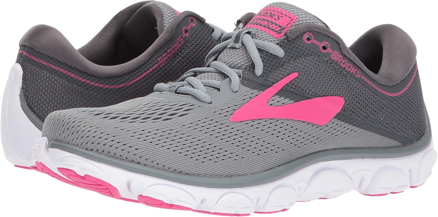 brooks grey and pink