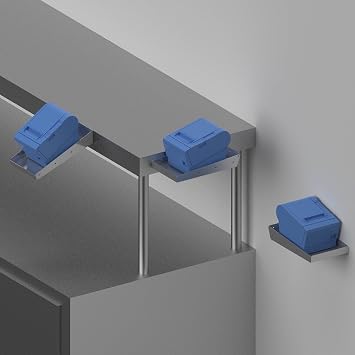 Amazon Com Printer Tray Stainless Steel Mounts On Shelf Edge Or Wall Pqs Pn 50313 Ss Electronics