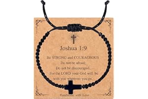 Purdvro Handmade Letter Initial Bracelets A M K for Women Men Teens Cross Bracelet Black Rope Braided Jewelry Jesus Christian Bracelets Gift