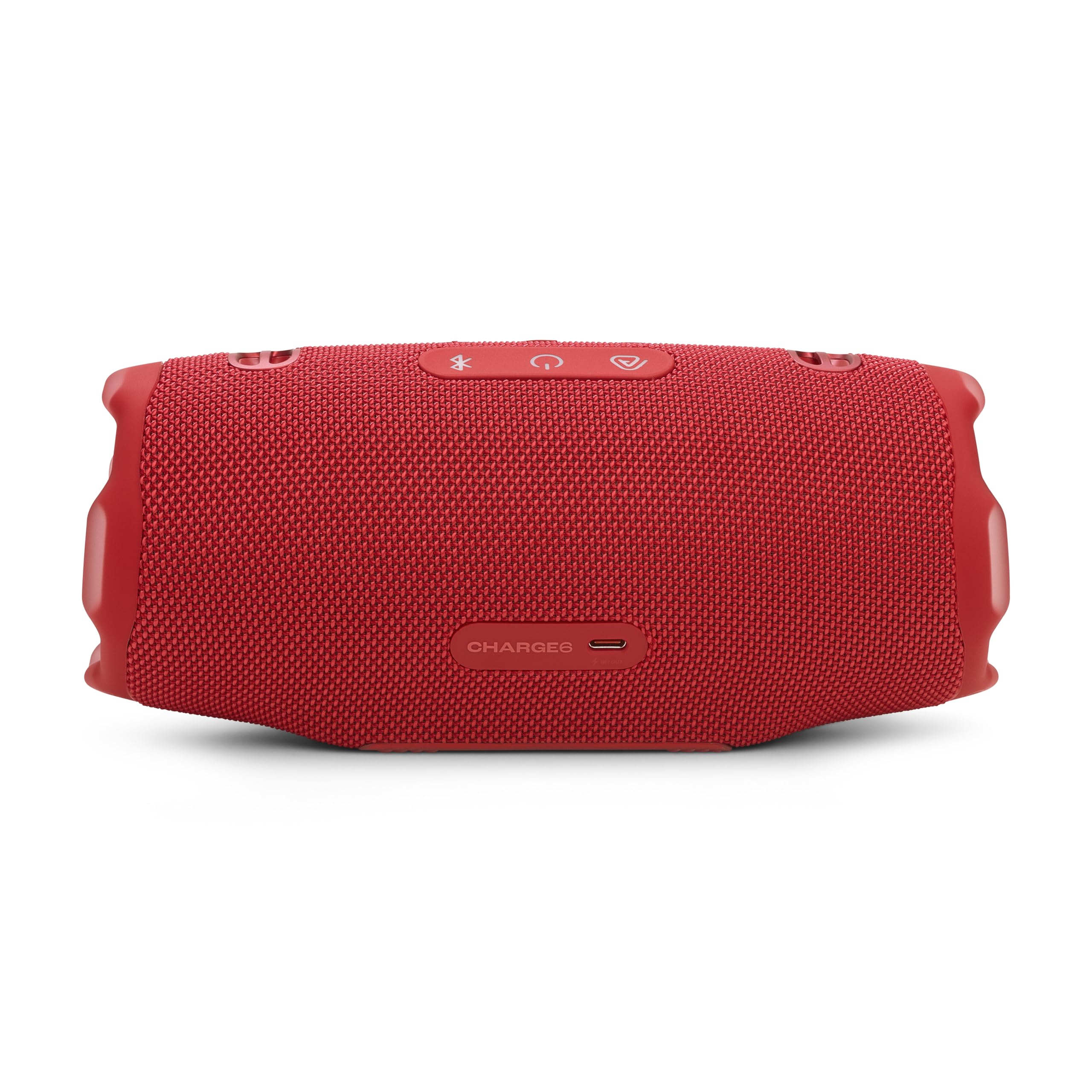 JBL Charge 6 - Portable Waterproof & Drop-Proof Bluetooth Speaker, Bold Pro Sound with AI Sound Boost, 28Hrs of Playtime, Built-in powerbank & Comes with a Sturdy/Removable Carrying Strap (Red)