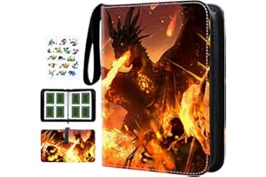 VORLESTOUR Card Binder 4 Pockets - 480 Pockets Card Holder Album with 60 Removable Sleeves - Trading Card Collection Binder for Cards Storage and Organisation,Gifts for Boys&Girls